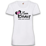 Junggesellenshirts.de Damenshirt XS / Weiß JGA Shirt Team "Team Braut Heute Wird Gefeiert"