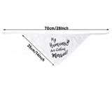 Junggesellenshirts.de Dogs Dog Bandana "Getting Married"