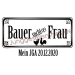 Junggesellenshirts.de Herrenshirt JGA Shirt Bräutigam "Bauer Sucht(e) Frau"