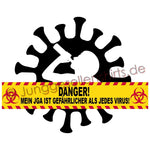 Junggesellenshirts.de Herrenshirt JGA Shirt Bräutigam "Danger"