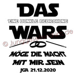 Junggesellenshirts.de Herrenshirt JGA Shirt Bräutigam "Das Wars II"