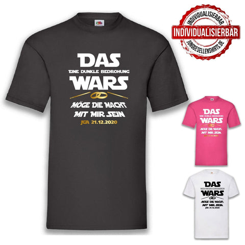 Junggesellenshirts.de Herrenshirt JGA Shirt Bräutigam "Das Wars II"