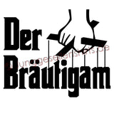 Junggesellenshirts.de Herrenshirt JGA Shirt Bräutigam "Der Bräutigam"
