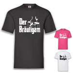 Junggesellenshirts.de Herrenshirt JGA Shirt Bräutigam "Der Bräutigam"