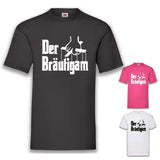 Junggesellenshirts.de Herrenshirt JGA Shirt Bräutigam "Der Bräutigam"