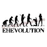 Junggesellenshirts.de Herrenshirt JGA Shirt Bräutigam "Ehevolution"