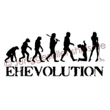 Junggesellenshirts.de Herrenshirt JGA Shirt Bräutigam "Ehevolution"