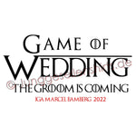 Junggesellenshirts.de Herrenshirt JGA Shirt Bräutigam "Game Of Wedding"