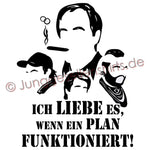 Junggesellenshirts.de Herrenshirt JGA Shirt Bräutigam "Hannibal B-Team"