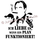 Junggesellenshirts.de Herrenshirt JGA Shirt Bräutigam "Hannibal B-Team"