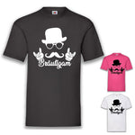 Junggesellenshirts.de Herrenshirt JGA Shirt Bräutigam "Hipster"