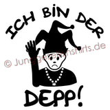 Junggesellenshirts.de Herrenshirt JGA Shirt Bräutigam "Ich Bin Der Depp"