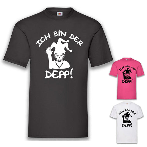 Junggesellenshirts.de Herrenshirt JGA Shirt Bräutigam "Ich Bin Der Depp"