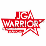 Junggesellenshirts.de Herrenshirt JGA Shirt Bräutigam "JGA Warrior"