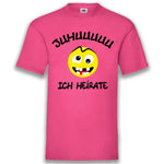 Junggesellenshirts.de Herrenshirt JGA Shirt Bräutigam "Juhuuuuu Ich Heirate"