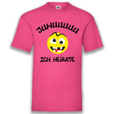Junggesellenshirts.de Herrenshirt JGA Shirt Bräutigam "Juhuuuuu Ich Heirate"