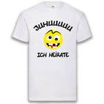Junggesellenshirts.de Herrenshirt JGA Shirt Bräutigam "Juhuuuuu Ich Heirate"
