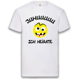 Junggesellenshirts.de Herrenshirt JGA Shirt Bräutigam "Juhuuuuu Ich Heirate"