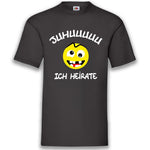 Junggesellenshirts.de Herrenshirt JGA Shirt Bräutigam "Juhuuuuu Ich Heirate"