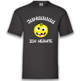 Junggesellenshirts.de Herrenshirt JGA Shirt Bräutigam "Juhuuuuu Ich Heirate"