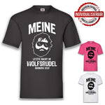 Junggesellenshirts.de Herrenshirt JGA Shirt Bräutigam "Letzte Nacht Im Wolfsrudel"