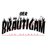 Junggesellenshirts.de Herrenshirt JGA Shirt Bräutigam "Skateboard"