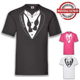 Junggesellenshirts.de Herrenshirt JGA Shirt Bräutigam "Suit Up"