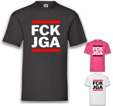 Junggesellenshirts.de Herrenshirt JGA Shirt "FCK JGA"