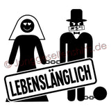 Junggesellenshirts.de Herrenshirt JGA Shirt "Lebenslänglich"