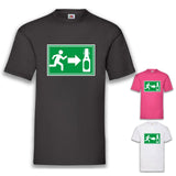 Junggesellenshirts.de Herrenshirt JGA Shirt Team "Bier Notausgang"