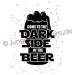 Junggesellenshirts.de Herrenshirt JGA Shirt Team "Come To The Dark Side Of The Beer"