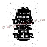 Junggesellenshirts.de Herrenshirt JGA Shirt Team "Come To The Dark Side Of The Beer"