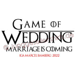 Junggesellenshirts.de Herrenshirt JGA Shirt Team "Game Of Wedding"