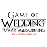 Junggesellenshirts.de Herrenshirt JGA Shirt Team "Game Of Wedding"
