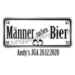 Junggesellenshirts.de Herrenshirt JGA Shirt Team "Männer Suchen Bier"