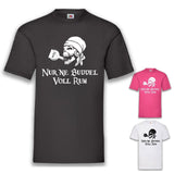 Junggesellenshirts.de Herrenshirt JGA Shirt Team "Nur Ne Buddel Voll Rum"