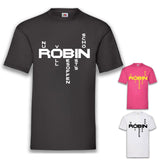 Junggesellenshirts.de Herrenshirt JGA Shirt Team "Robin Superheld"
