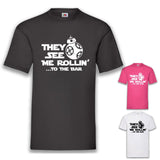 Junggesellenshirts.de Herrenshirt JGA Shirt Team "They See Me Rollin' To The Bar "