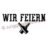 Junggesellenshirts.de Herrenshirt JGA Shirt Team "Wir Feiern"