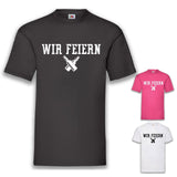 Junggesellenshirts.de Herrenshirt JGA Shirt Team "Wir Feiern"