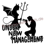 Junggesellenshirts.de Herrenshirt JGA Shirt "Under New Management"