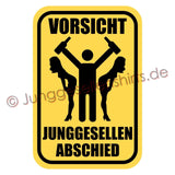 Junggesellenshirts.de Herrenshirt JGA Shirt "Vorsicht Junggesellenabschied"