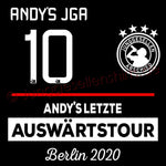 Junggesellenshirts.de Herrenshirt JGA Trikot Team "Letzte Auswärtstour"