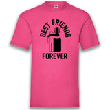 Junggesellenshirts.de Herrenshirt S / Fuchsia JGA Shirt "BFF"