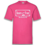 Junggesellenshirts.de Herrenshirt S / Fuchsia JGA Shirt Bräutigam "Bauer Sucht(e) Frau"
