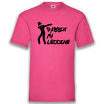 Junggesellenshirts.de Herrenshirt S / Fuchsia JGA Shirt Bräutigam "Dabbin' My Wedding"