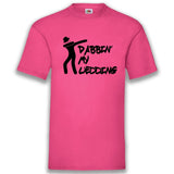 Junggesellenshirts.de Herrenshirt S / Fuchsia JGA Shirt Bräutigam "Dabbin' My Wedding"
