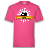 Junggesellenshirts.de Herrenshirt S / Fuchsia JGA Shirt Bräutigam "Danger"