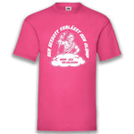 Junggesellenshirts.de Herrenshirt S / Fuchsia JGA Shirt Bräutigam "Der Sexgott Verlässt Den Olymp"