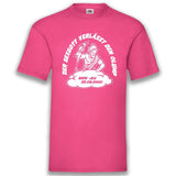 Junggesellenshirts.de Herrenshirt S / Fuchsia JGA Shirt Bräutigam "Der Sexgott Verlässt Den Olymp"